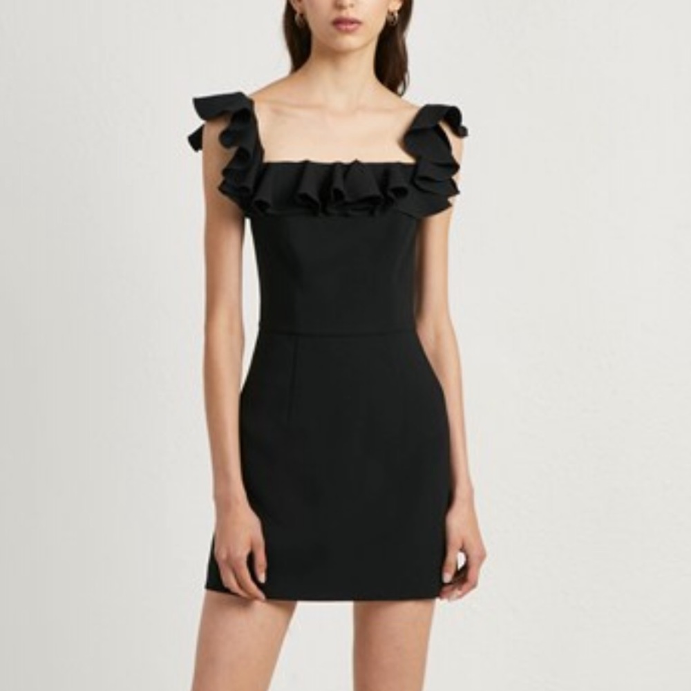 French Connection ruffle strap dress